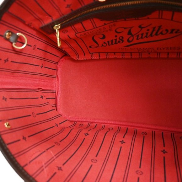 LOUIS VUITTON LV Neverfull PM Shoulder Tote Bag Damier Ebene - Picture 12 of 16